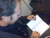 Wolfram signing Der gestohlene Abend for me