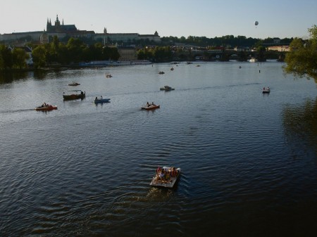 Bridges, rivers and boats. Symbols of journeys made and yet to be made. 