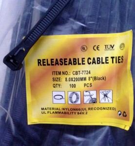 Resealable cable ties. What everyone should have for Christmas