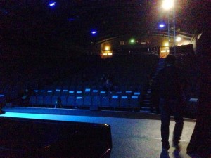 Posting from the piano onstage in the dress rehearsal. How unprofessional can you get? 