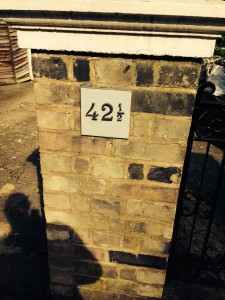 A house with the number 42 and half to accompany an article on musical phrasing in ballet