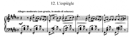 The original piano piece, Op. 72 No. 12, orchestrated by Drigo for the 1895 production of Swan Lake. 