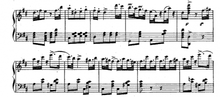 Variation from the ballet in Donizetti's "La Favorite," useful for 2/4 sissonne exercises