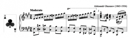 Polonaise by Glazunov, piano score