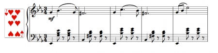 Piano score for the Talisman pas de deux coda (waltz) 