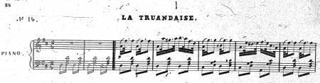 The Scotch snap in Pugni's La Truandaise from his ballet "La Esmeralda" 