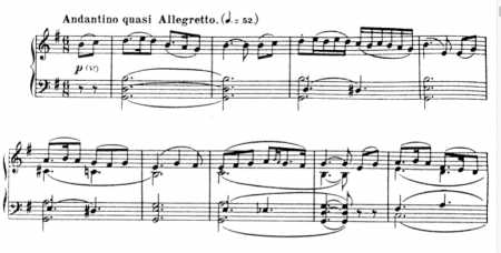 Part of Rimsky-Korsakov's Scheherezade (musical score)